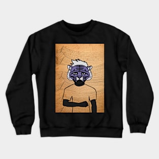 R NFT - MaleMask with AnimalEye Color and DarkSkin on OpenSea Crewneck Sweatshirt